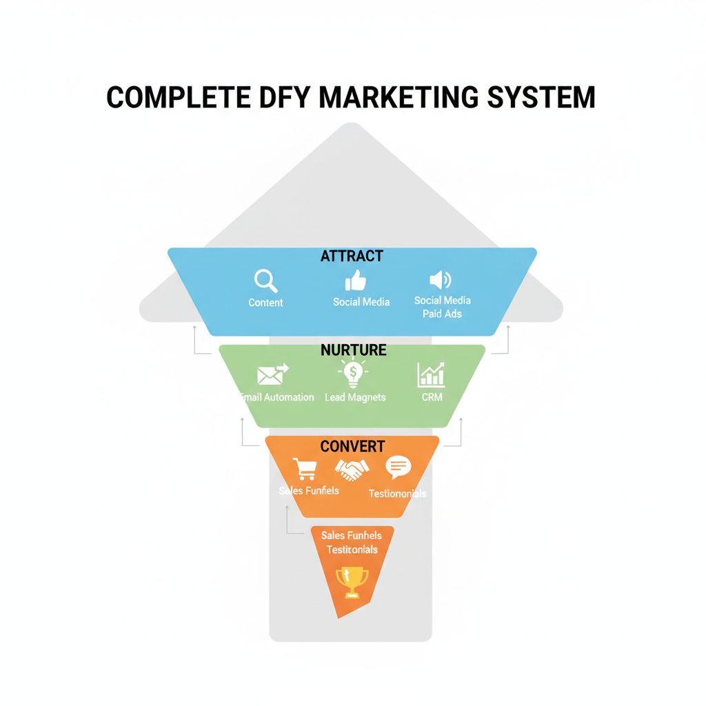 can a complete dfy marketing system handle attract, nurture & convert