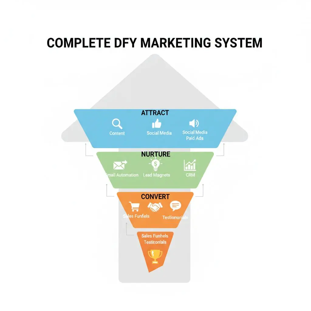 can a complete dfy marketing system handle attract, nurture & convert