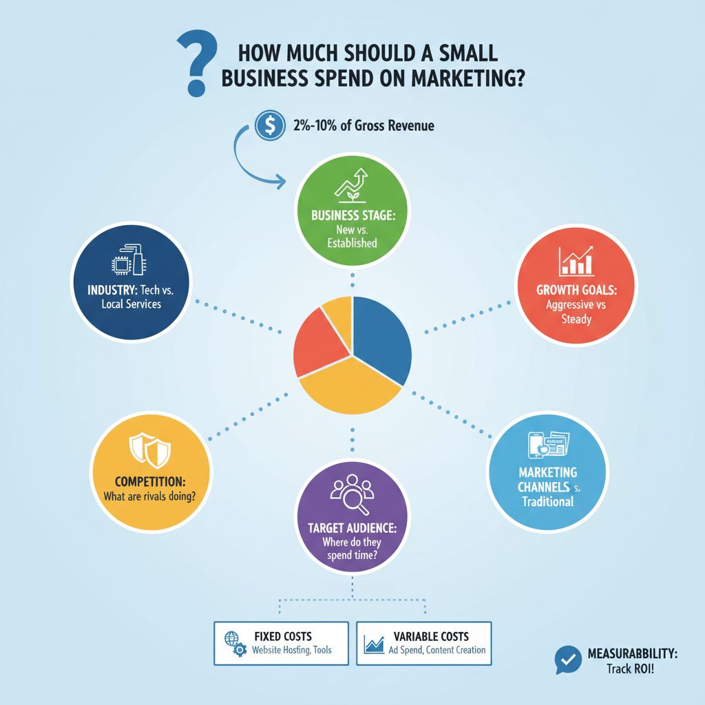 how much should a small business spend on marketing